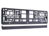 License Plate Frame, Metalized, Black
