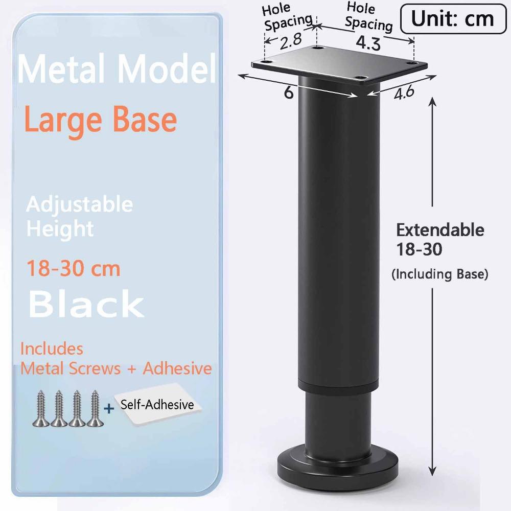 Adjustable Height Furniture Support Legs Heavy-Duty Bed Beam Support Leg Bed Bottom