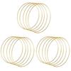 ABWR-15 Pack 14 Inch Large Metal Floral Hoop Wreath Macrame Gold Hoop Rings For DIY Wreath Decor