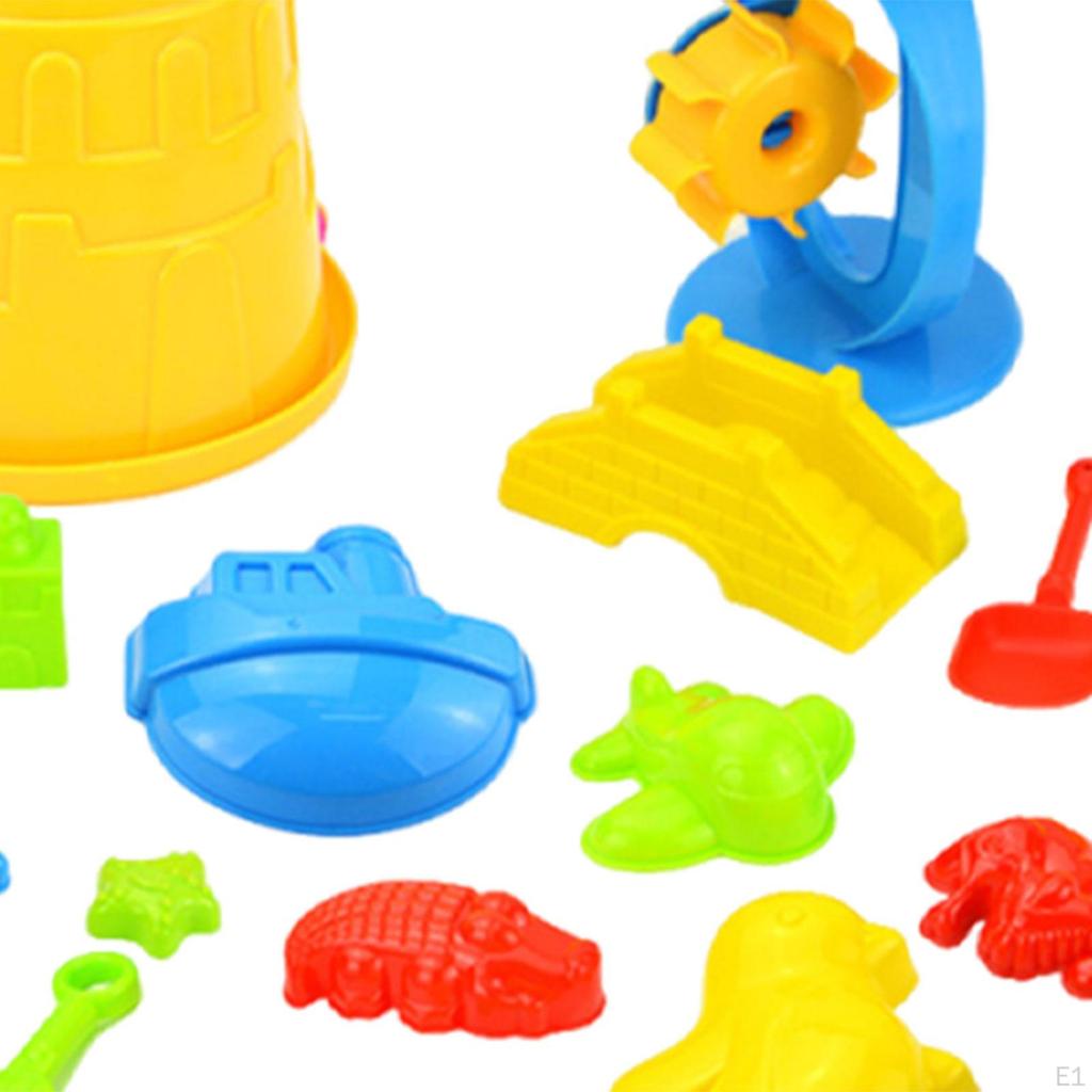 25 Pieces Beach Sand Toys Set, Castle Toys, Building Kit for Boys and Girls