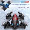 New RC Land and Air Mini Drone Aircraft Dual Mode Mini Four-axis Remote Control Aircraft Tumbling Light Unmanned Aerial Vehicle Toy Boys Gift