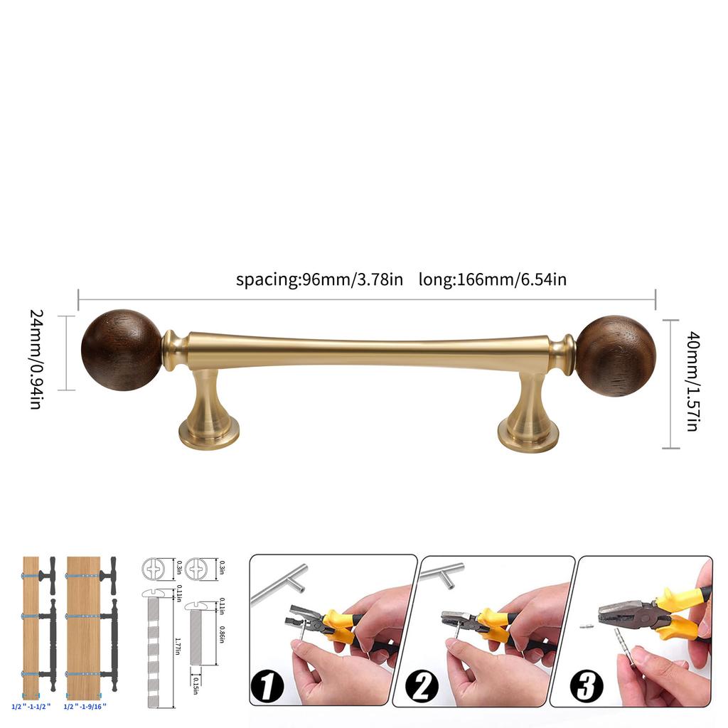 Wardrobe Door Handle Kitchen Door Knobs for Cabinets Knobs Wood Cabinet Knobs Nature Style Wooden Cabinet Handle