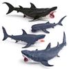 Детская модель морского животного из ПВХ с реалистичным дизайном акулы для образовательных игр и декора
