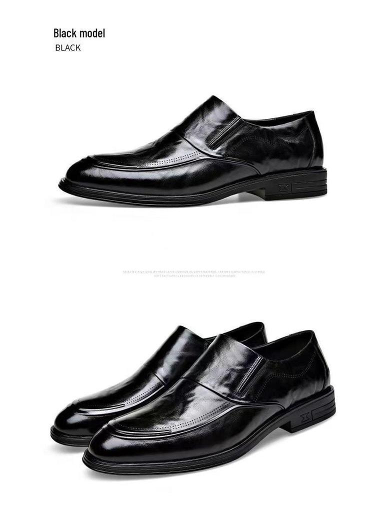 Универсальная повседневная мужская обувь из тисненой коровьей кожи