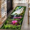 3D Визуальная Иллюзия Ковер-дорожка Принт Природного Пейзажа Ковер для Прихожей Водопоглощающий и Нескользящий Ковер для Домашнего Декора