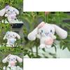 Pink Plush Adorable Bunny Keychain 10cm Soft Cute Stuffed Animal Gift With Chains Colorful