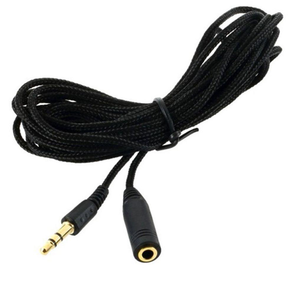 Extender 1.5M Wire Headphone Female Cord 4.9ft F/M To Extension 3.5mm Stereo Cable