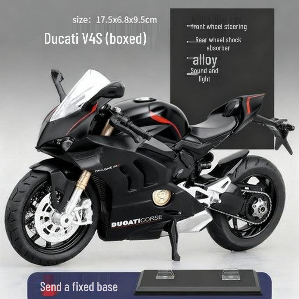 Кавасаки 1:12 Модель мотоцикла Ducati Alloy со звуком для детей