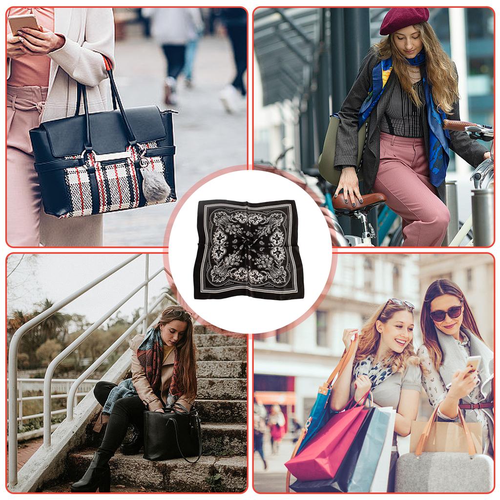 Multiuse Flower Head Scarf for Formal Occasion Digital Print Head Covering Outdoor Activity Cycling Hiking Face Mask