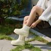 Jisyu Henty Platform Chelsea Rain Boots 4cm