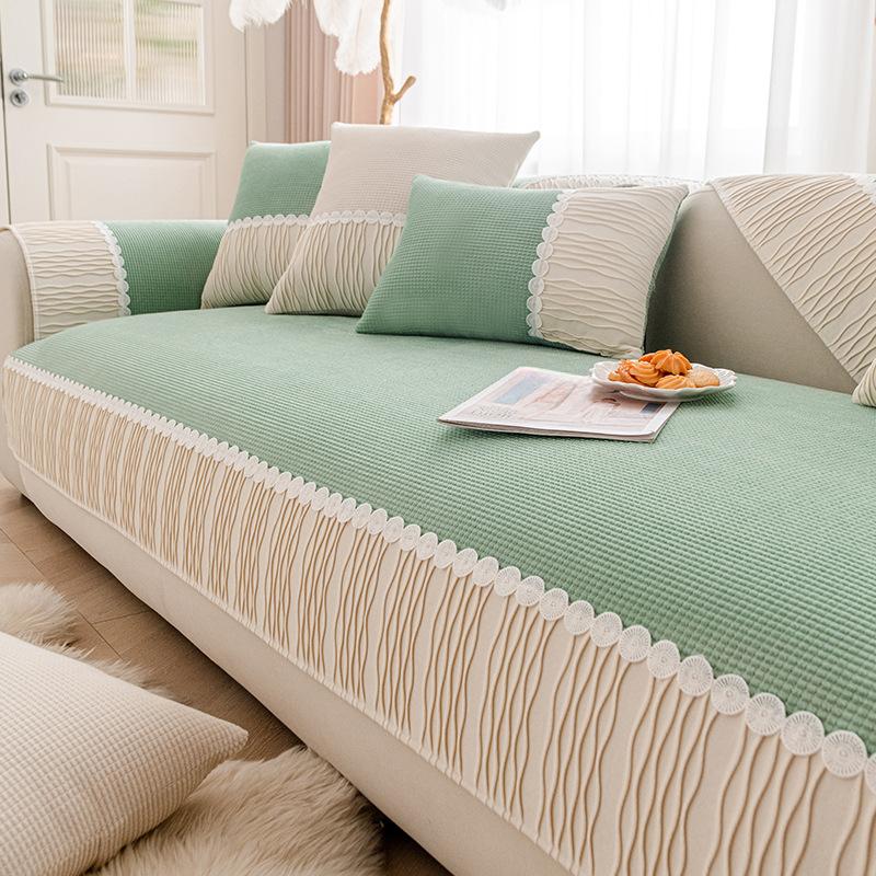 Sofa Cushion Simple Four Seasons Universal Seat Cushions Non-Slip All Wrapped Cover Cover Towel
