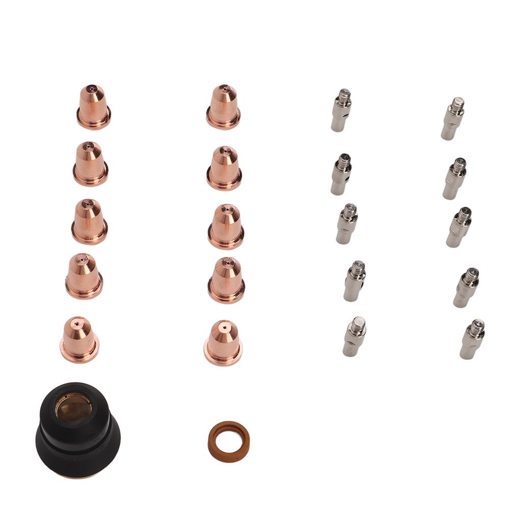 22 шт. Расходные материалы для плазменной резки Электрод Сопло Защитный колпачок Аксессуар для резки резака