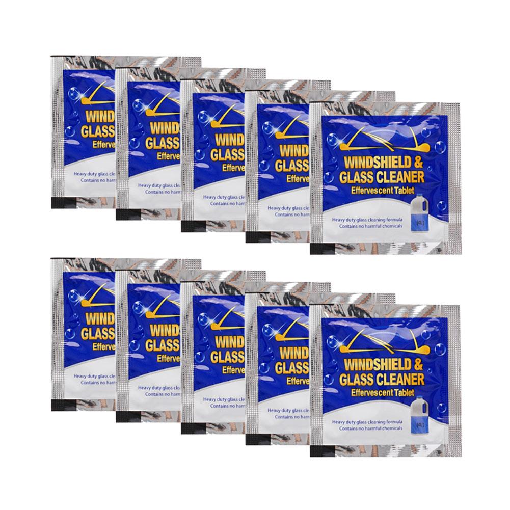 10/20/40/100 шт. Очиститель лобового стекла автомобиля Автомобильная шипучая таблетка Стекло Вода Твердый Очищающий Концентрированные Таблетки Моющее средство