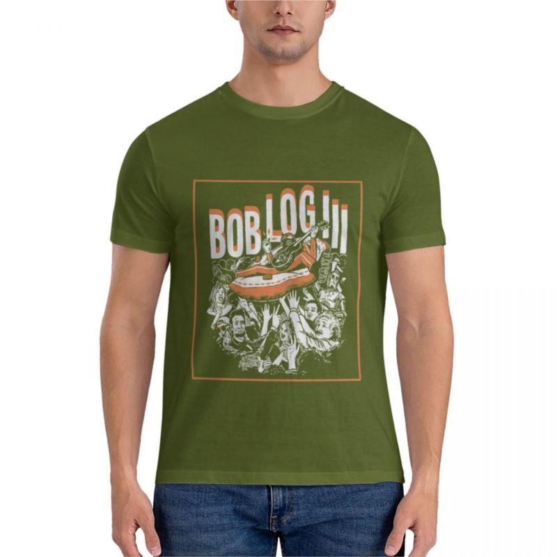 Bob log 3 Футболка Базовая футболка черные футболки для мужчин футболки большого веса для мужчин смешная футболка