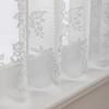 Solid Color Warp Knitted Lace Short Curtain Small Curtain Kitchen Study Half Blackout Window Screen