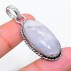 Радужный лунный камень Ручная работа 925 стерлинговое серебро Подарочная подвеска 1,81" u9U81