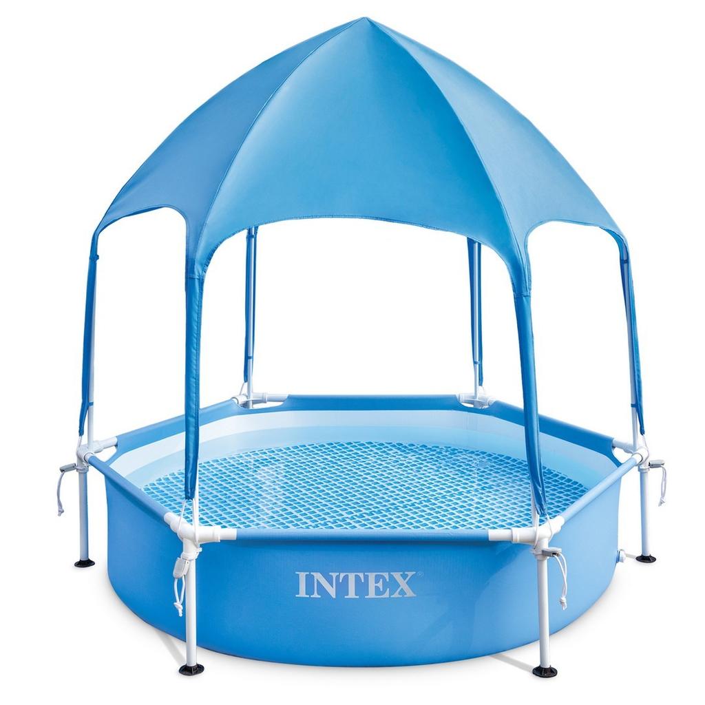 Children's Frame Pool With Roof 183 X 38 Cm Intex 28209