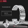 Ремешок из нержавеющей стали для Apple iWatch 10, Huawei GT5/GT4, часов Samsung