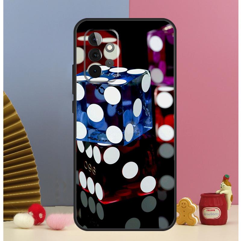 Dices Poker Casino Case For Samsung Galaxy A52 A72 A13 A33 A53 A14 A24 A34 A54 A15 A25 A51 A71 A12 A32 Cover