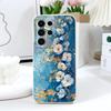 Чехол для телефона 'Цветок с золотым листом' для Samsung Galaxy S25 FE S24 S23 S22 S21 S20 S10 S10E Ultra Plus FE Note 20 Ultra Plus