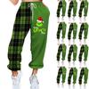 Women's Casual Fashion Christmas Printed Casual Sweatpants Elastic Waist Drawstring Pants