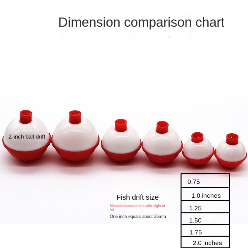 10PCS Hard Snap-on Fishing Floats ABS Fishing Bobber Bulk Fishing Buoy Fishing Floats