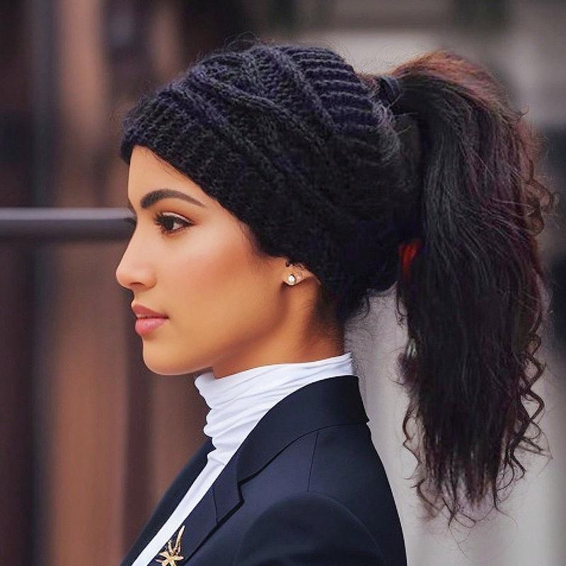 Женская зимняя повязка на голову для согревания ушей, вязаные теплые повязки на голову, женские зимние повязки на голову, вязаные повязки на голову, вязаные наушники, объемные грелки для ушей