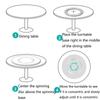 Rust Resistant Rotating Bearing Base Quiet DIY Rotating Platform  Dinner Party