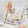 Plastic Pen Holder Multifunctional Makeup Brush Holder Cute Pen Container  Students