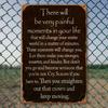 Iron Wall Art Vintage Sign Motivational Metal Plaque 8x12 Inch Waterproof Pre Drilled Holes