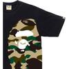 Футболка Bape 1st Camo с большим принтом головы обезьяны сбоку 0ZXTEM110010H