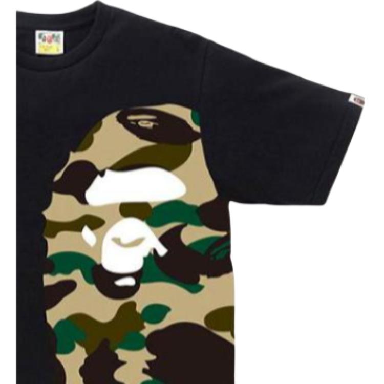Футболка Bape 1st Camo с большим принтом головы обезьяны сбоку 0ZXTEM110010H