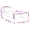 Ottoman Bed with Mattress Dark Grey 80x200 cm Fabric
