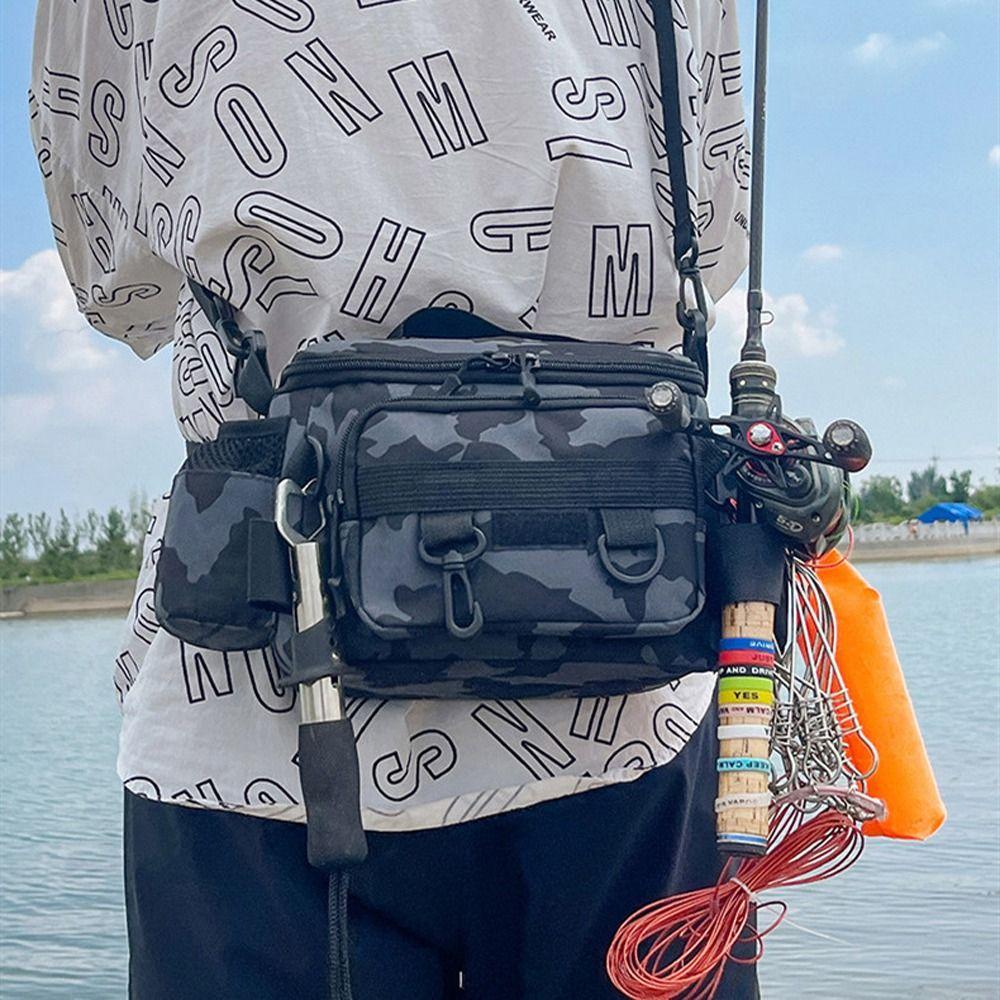 Crossbody Fishing Tackle Bags Waterproof Fishing Bags Fishing Lure Backpack  Outdoor Camping