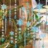18Pieces Premium Acrylic Ice Christmas Ornamentation Crystal Snowflake Transparent Decors For Indoor Festival Display
