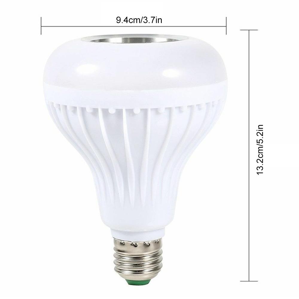 12W E27RGB Bluetooth Light Music Многоцветные меняющиеся лампочки Bluetooth Led Smart Bulbs с дистанционным управлением для домашней вечеринки