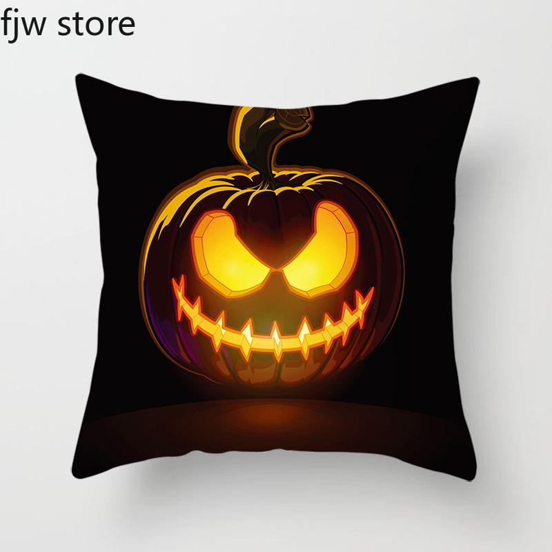 Halloween Decoration Pillowcase Jack-O-Lantern Ghost Face  Party  Sofa Cushion Cover Bedroom Home Decor