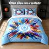 Manchester City Design Bed Bedding Set 1 Duvet Cover + 2 Pillowcases Soft Breathable Household Bed Linens