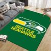 SEA Seahawks Flannel Printed Carpet, Home Sofa Decoration for Living Room & Bedroom, Non‑Slip Play Flannel Floor Mat for Game Room