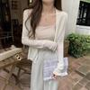 Sunscreen Blouse Women's Summer Temperament Versatile Knitted Cardigan Lazy with Shawl Long-sleeved Top