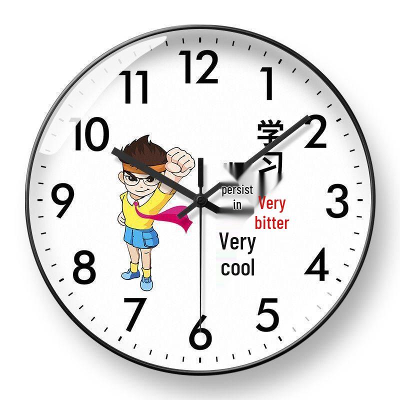 Radio-Controlled School Wall Clock for Classroom and Children's Bedroom