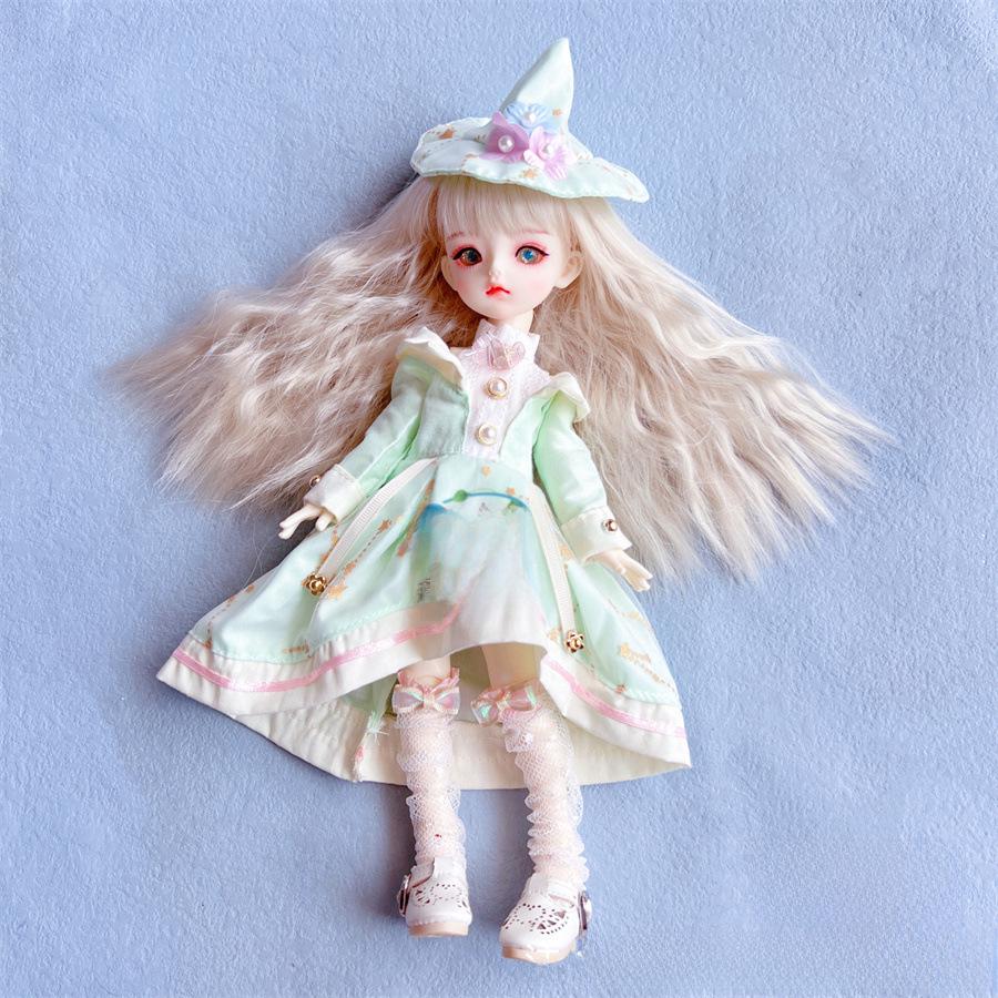 30 Cm 6-Point BJD Doll Dress Set - Lolita Style Clothes for Doll Dress-Up