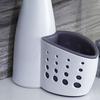 2 In 1 Refillable Liquid Detergent Bottle Dispenser Storage Box Sponge Holder