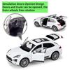 1/24 Scale WELLY Porsche Macan Turbo Alloy Car Model Diecasts Metal Toy Vehicles Car Model High Simulation Collection Childrens Gifts