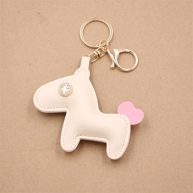 Модный Милый Лошадь Сердце Хвост Пони ПУ Кожа Брелок Подвеска Цепочка для Телефона Подвеска для Сумки Украшение для Рюкзака Аксессуар Подарок