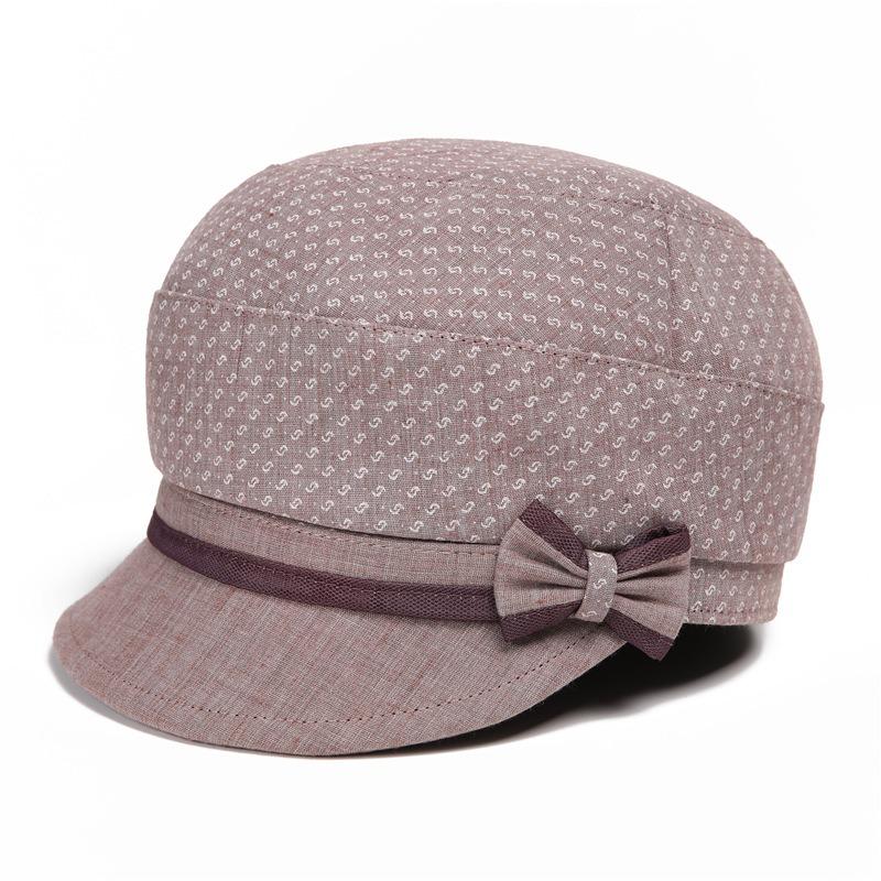 Весенне-осенняя шляпа Женская осенняя шляпа из тонкой ткани Кепка Бейсболка Шляпа для пожилых