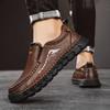 Мода 2024 Новые мужские лоферы слипоны Натуральная кожа Мужская повседневная обувь Нескользящая Офисная обувь для бизнеса Высококачественная мужская обувь для вождения