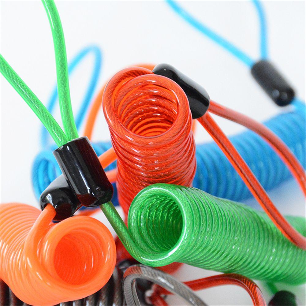 Security Reminder Scooter Helmet Wire Bold Spring Cable Bicycle Lock Rope Motorcycle Alarm