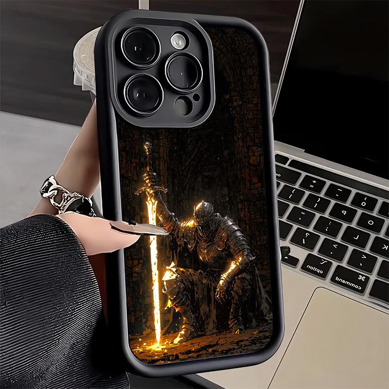 Phone Case for iPhone 17 Air 16E 15 16 Pro Max D-Dark S-Souls Game Cover 14 Plus 13 12 Mini Soft Shell Silicone Fundas