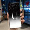 Чехол на телефон A-Z Буква с цветком Синее Звездное небо Для ZTE Blade A35/A55 Мягкий силиконовый Черный чехол Защита от царапин